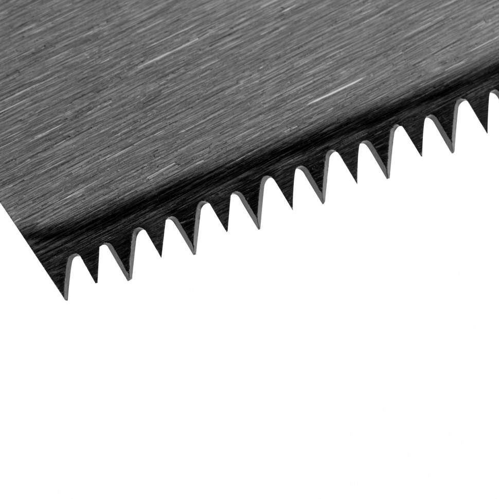 Ножовка по дереву "Зубец", 450 мм, 11 TPI, зуб 2D, калёный зуб, 2-х компонентная рукоятка Сибртех (23825)
