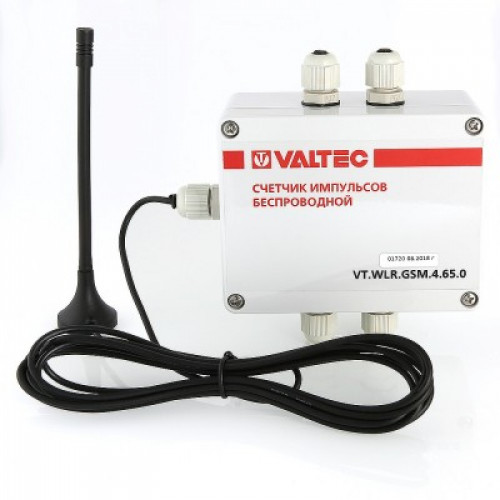 Счетчик импульсов c GSM-модемом 2 канала, внешнее питание VALTEC