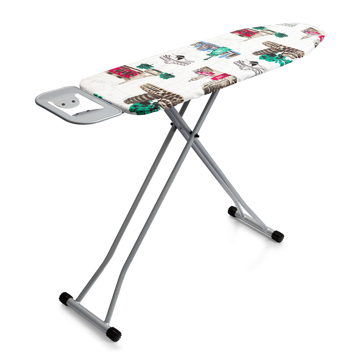 Доска гладильная "сити" 110 х 33 см (1/4)  металл (серый)