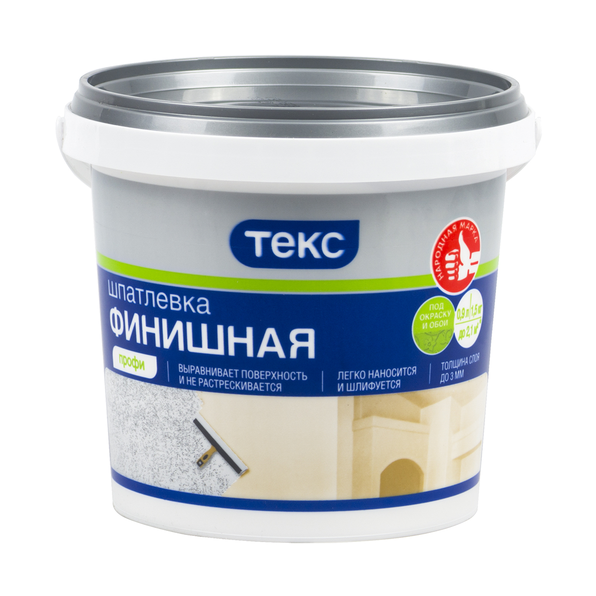 Шпатлевка латексная финишная выравн. "профи"  1,5 кг (1/18) текс