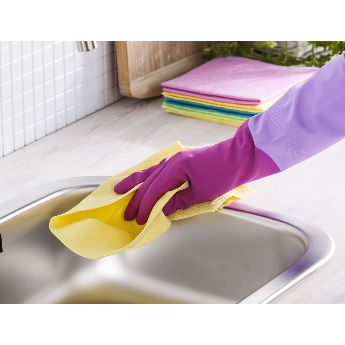 Перчатки резиновые латексные с хлопк. напылением (аромат. розы) размер l (1/12/48) "york"