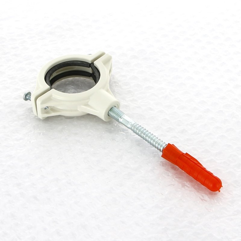 Хомут шумопогл. канализационный d=50 мм со шпилькой и дюбелем SINIKON Комфорт