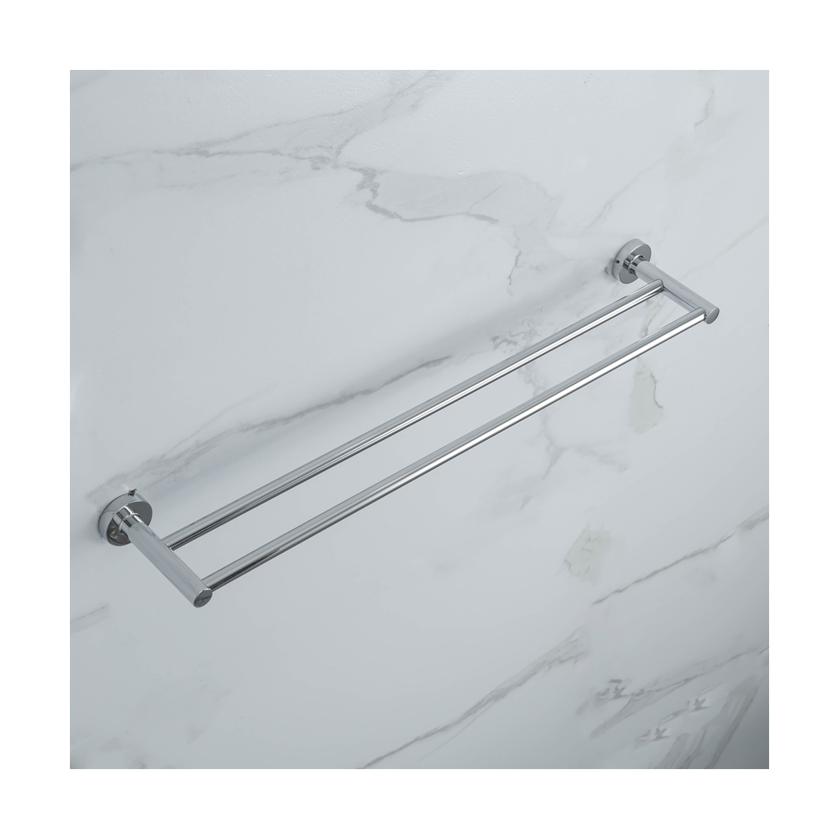 Полотенцедержатель двойной r15109 (нерж.сталь), хром (1/10/30) "frud"