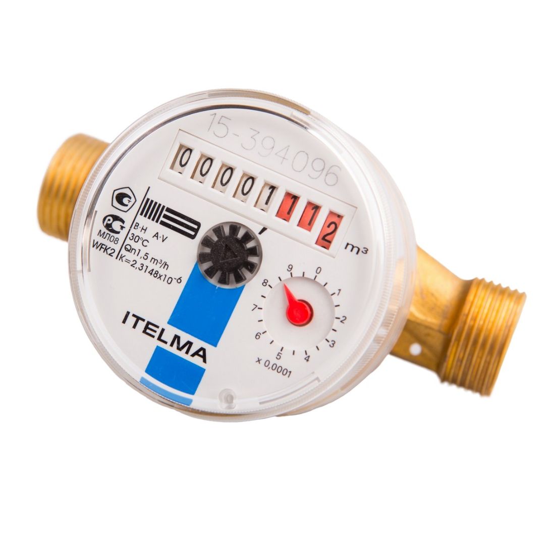 Cчетчик для холодной воды ИТЭЛМА WFK20 L=110 30˚C - размер присоединения 3/4"