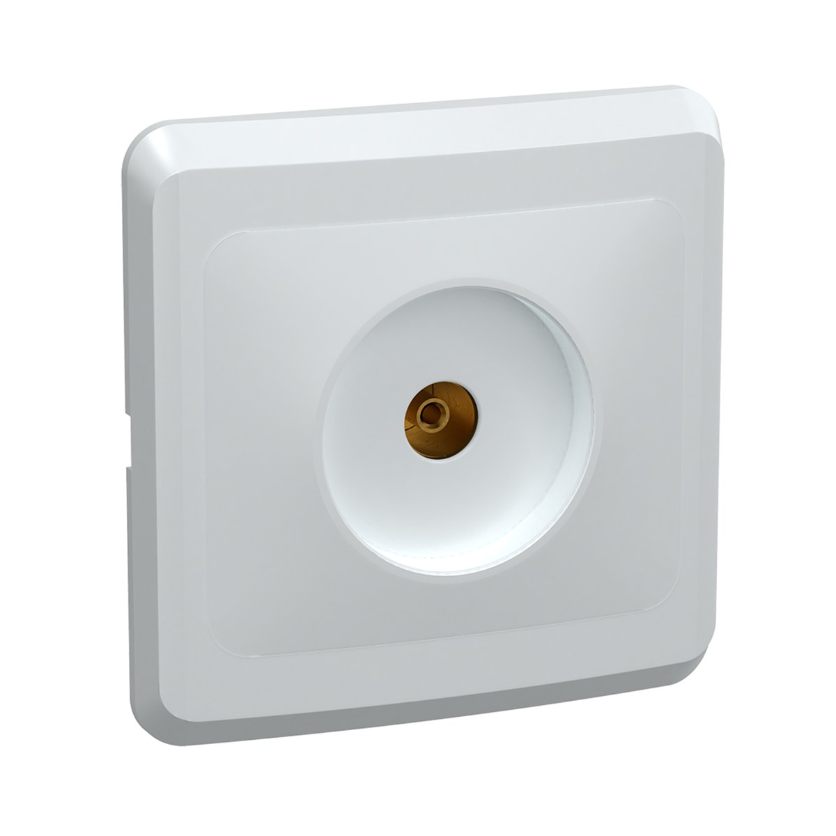 Розетка телевизионная "вега" ртв10-вб, белый (1/50/200) "iek"