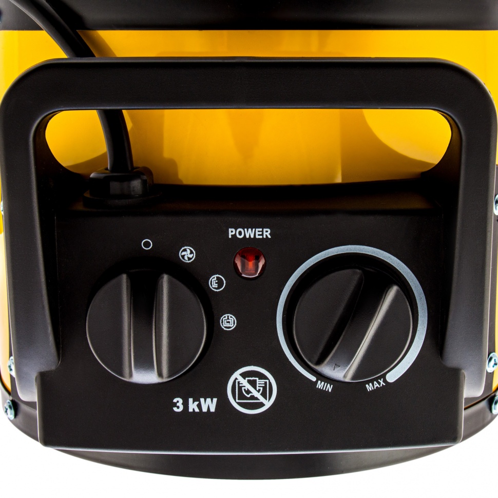 Тепловая пушка, керамический нагреватель (тепловентилятор) DHC 3-150, 230 В, 0.025/1.5/3 кВт Denzel (96431)