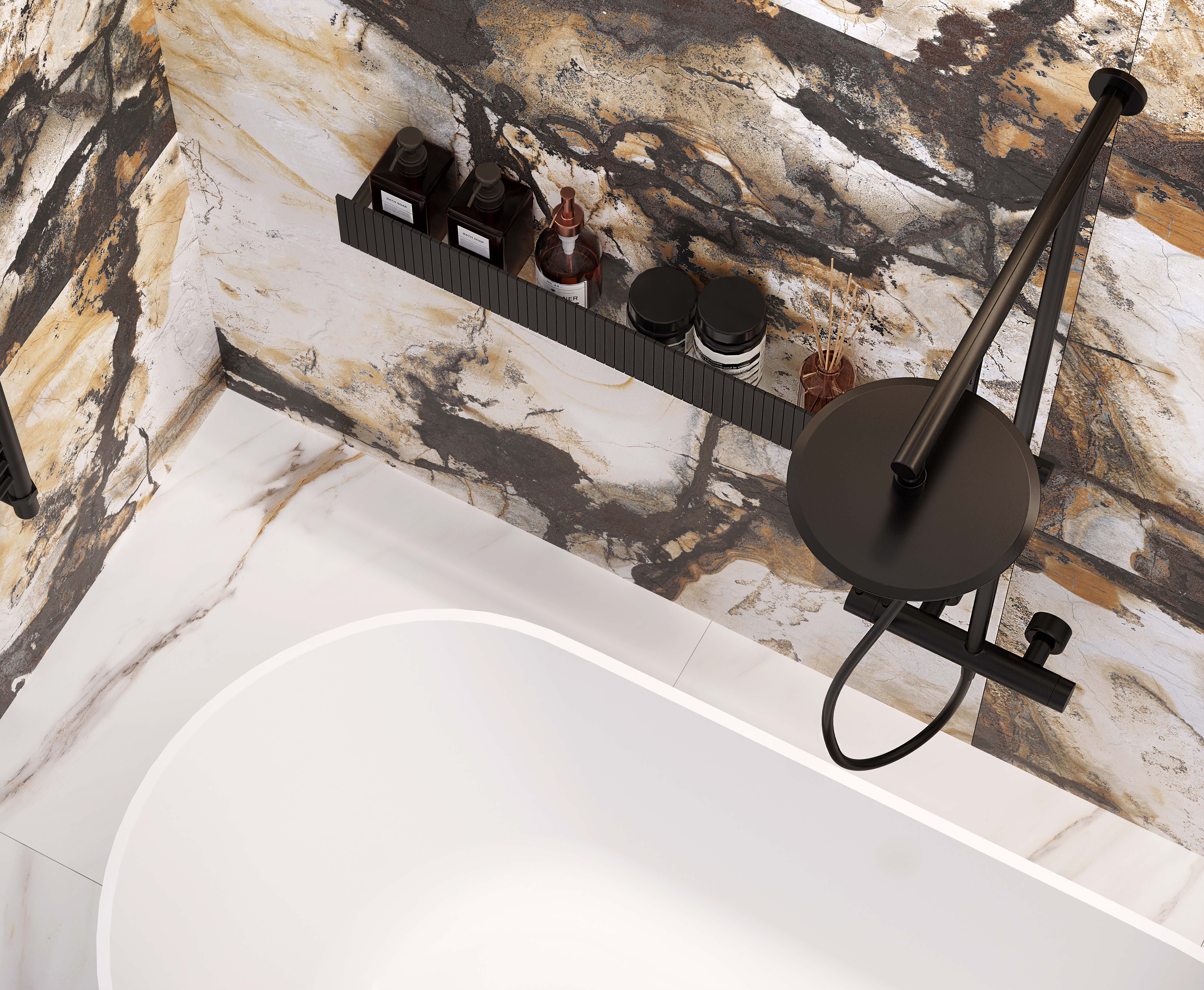 Skat gold керамогранит металлизированный 80x160