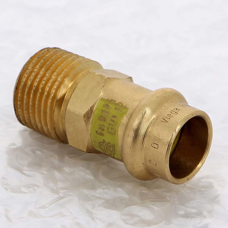 Муфта пресс-Н с плоской прокладкой бронза Profipress G VIEGA 15 х 1/2"