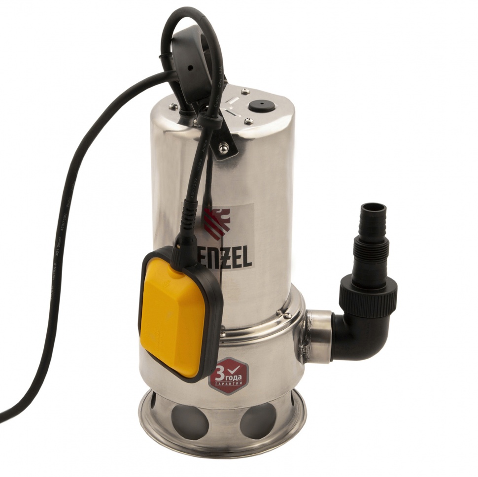 Дренажный насос DP1100X, 1100 Вт, подъем 11 м, 15500 л/ч Denzel (97224)