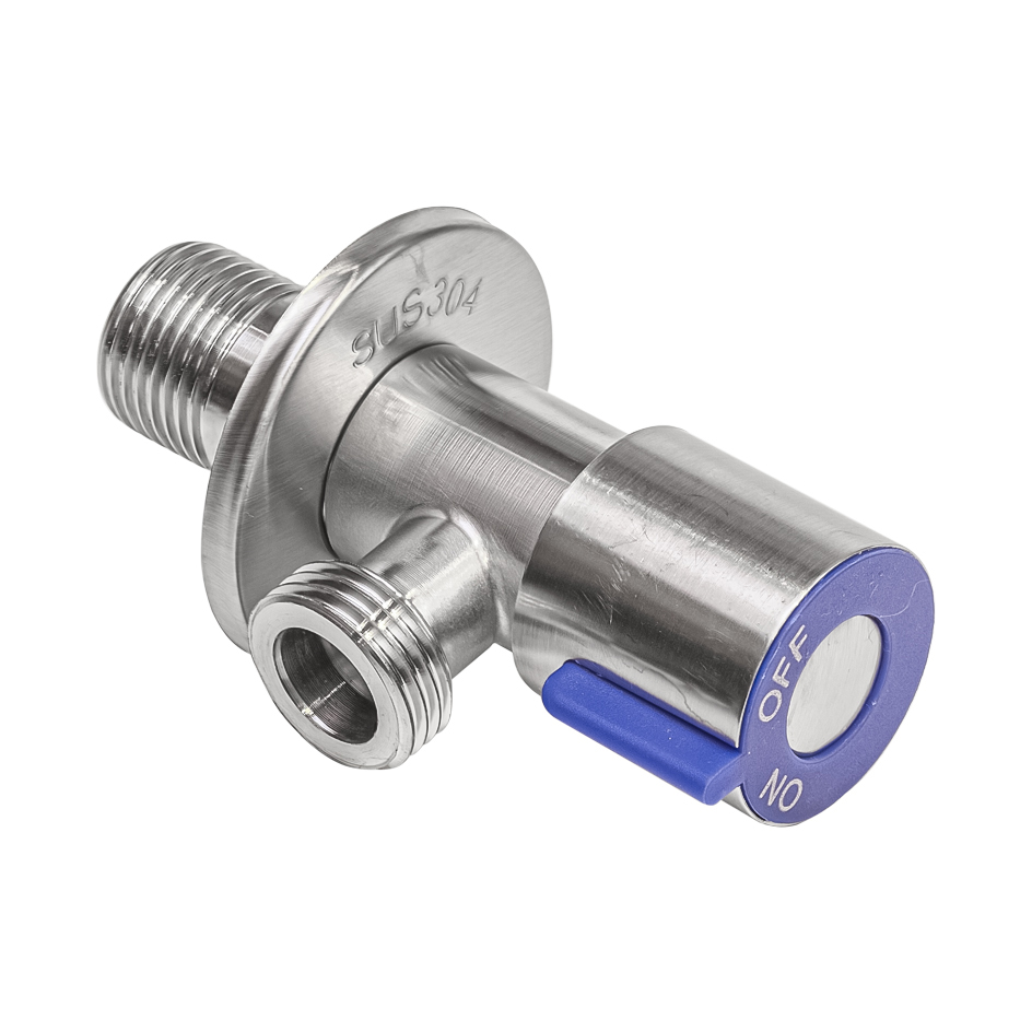 Кран угловой "rm" сталь 1/2" х 3/4", наружн/наружн, керамич. кран-букса (1/60)