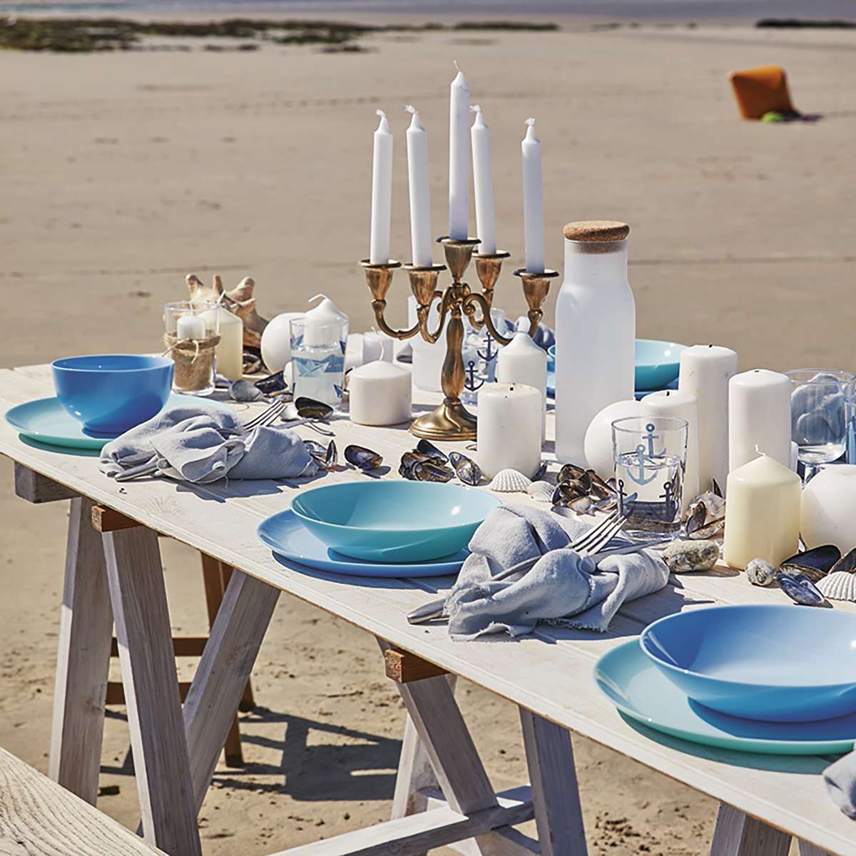 Тарелка обеденная "luminarc" diwali light blue 25 см (24)