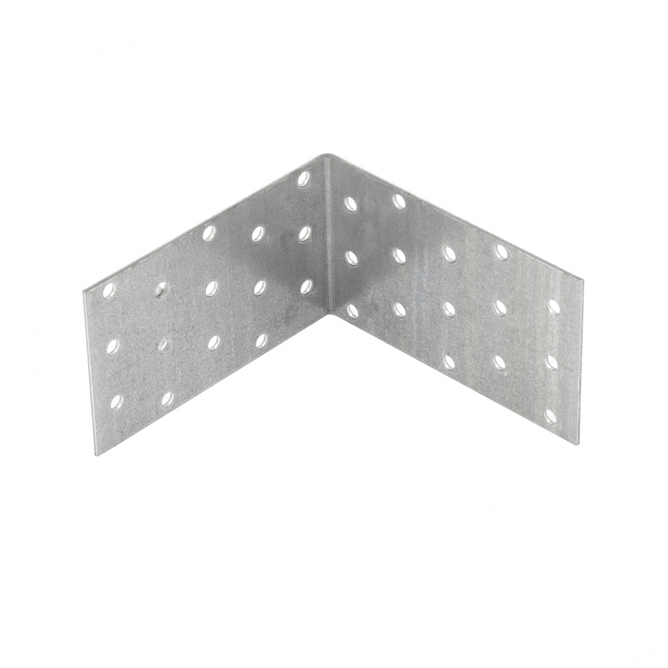 Крепежный уголок равносторонний 2 мм, KUR 100 х 100 х 60 мм Сибртех (46429)