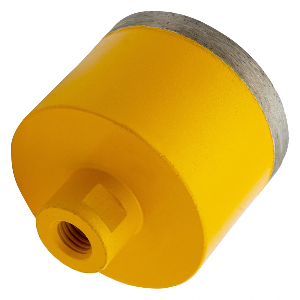 Сверло алмазное по керамограниту, 75 мм, мокрая резка, М14 Denzel (72695)