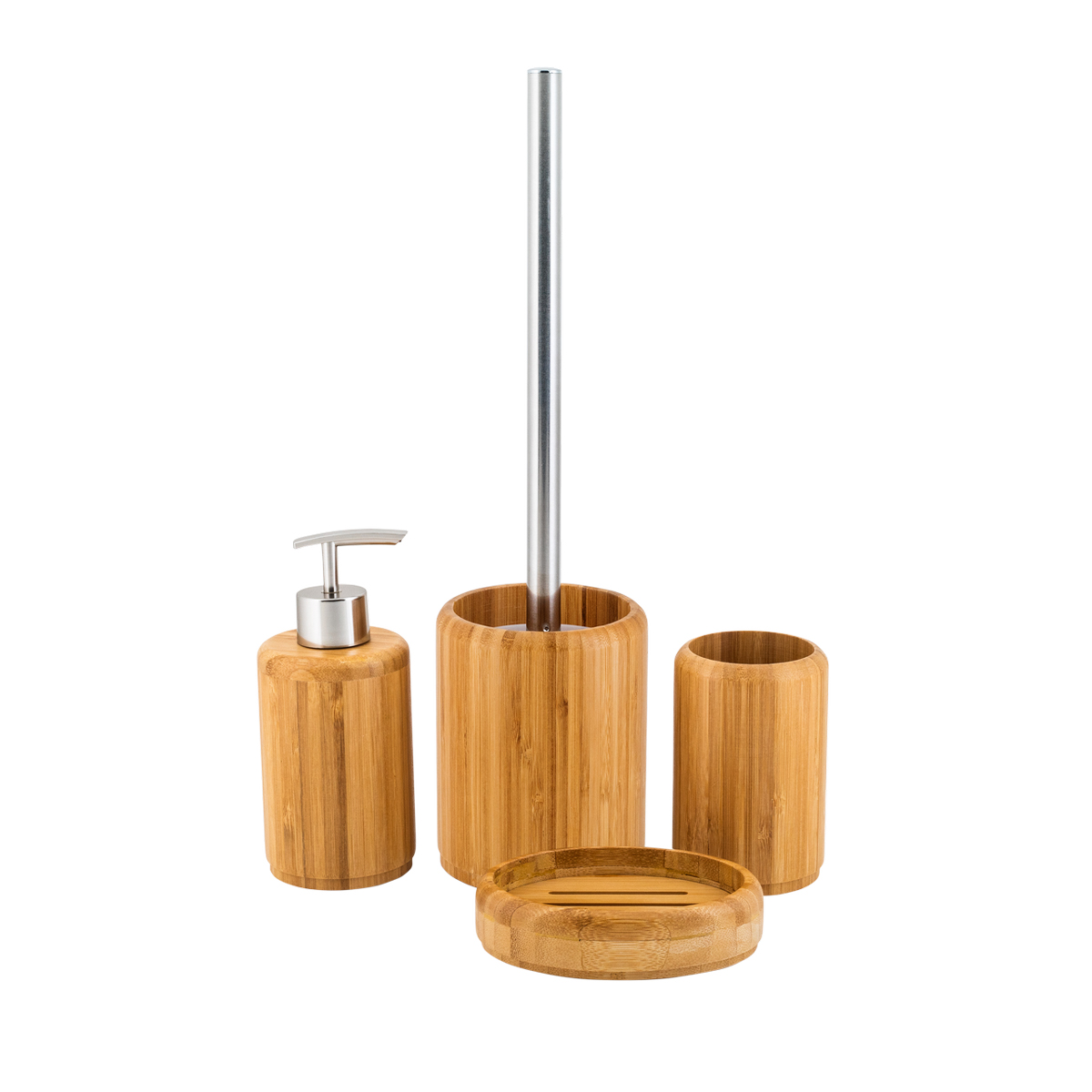 Дозатор для жидкого мыла "neox" бамбук (1/24) "swensa" swt-6412-a