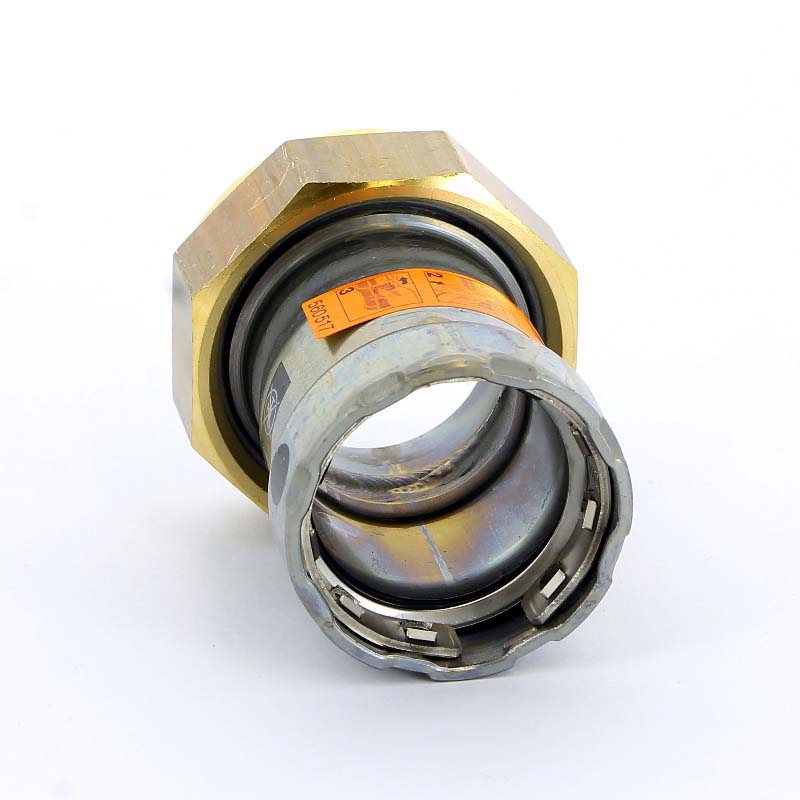 Муфта пресс-В с накидной гайкой Megapress оцинкованная сталь VIEGA 1"х1"1/2