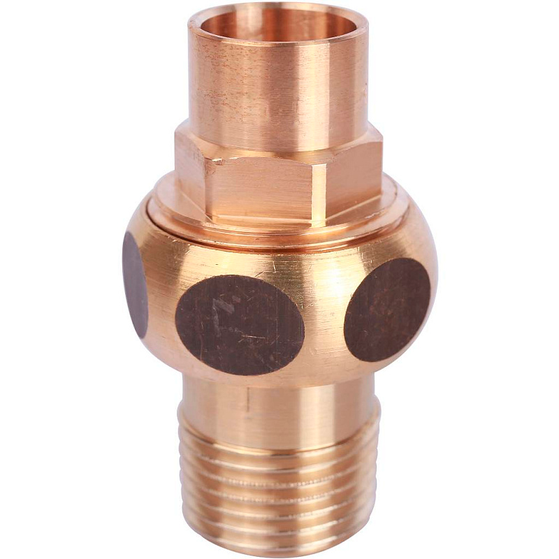 Американка (сгон) 18x3/4" НР с плоской прокладкой под пайку бронзовая SANHA 143311834