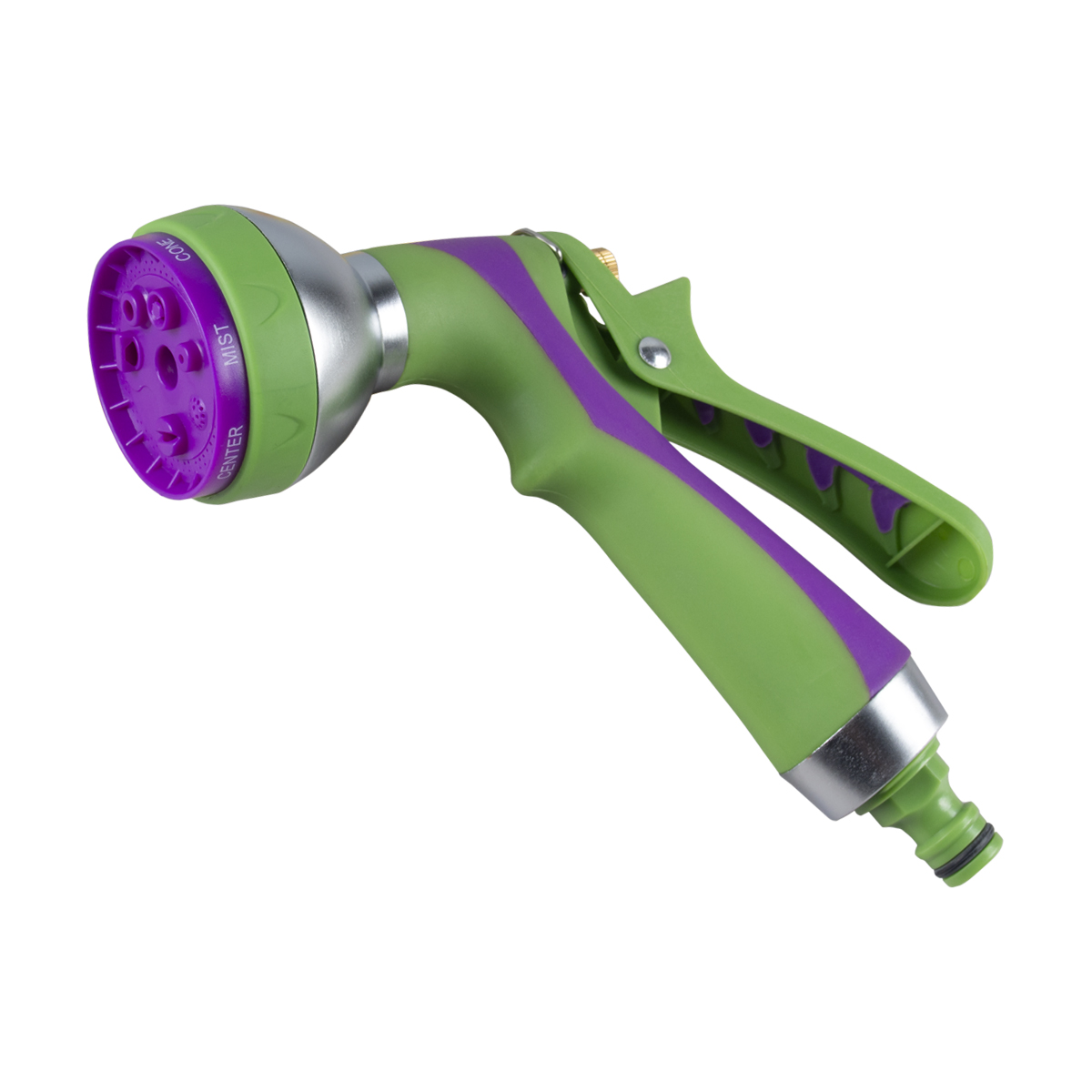 Пистолет-разбрызгиватель комб. корпус, регулир. 7 реж, латун. шток (1/6/48) "don gazon" 096-7216