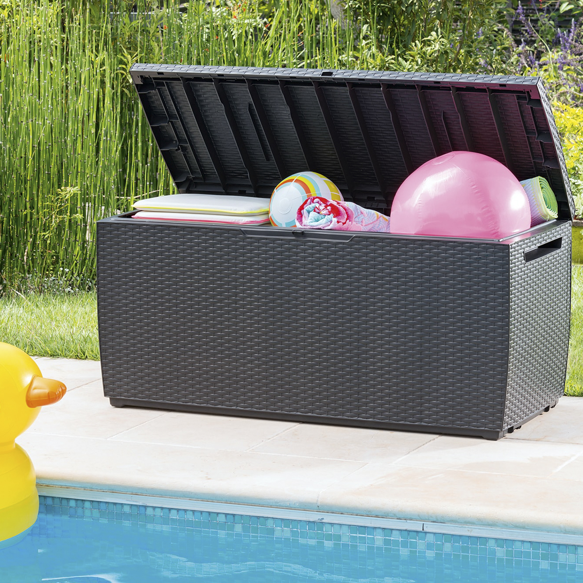Сундук пласт. "rattan storage capri" 123*54*57 см, 305 л (коричневый) "keter"