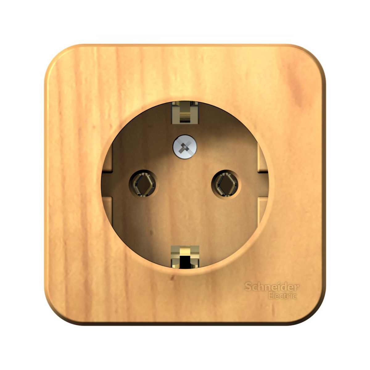 Розетка открыт. уст. "blanca" 1 местн. с заземл. 16а, ясень (1/12/24) "schneider"