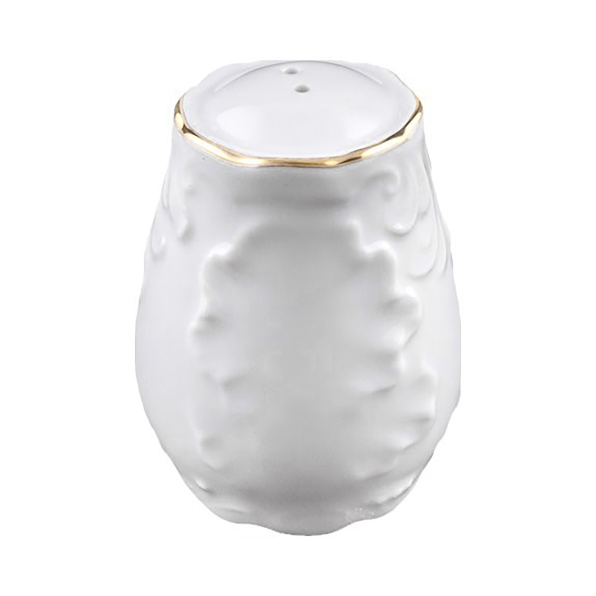 Перечница "rococo" золотая кайма (1/6/36) "cmielow" omdz21-рококо-35