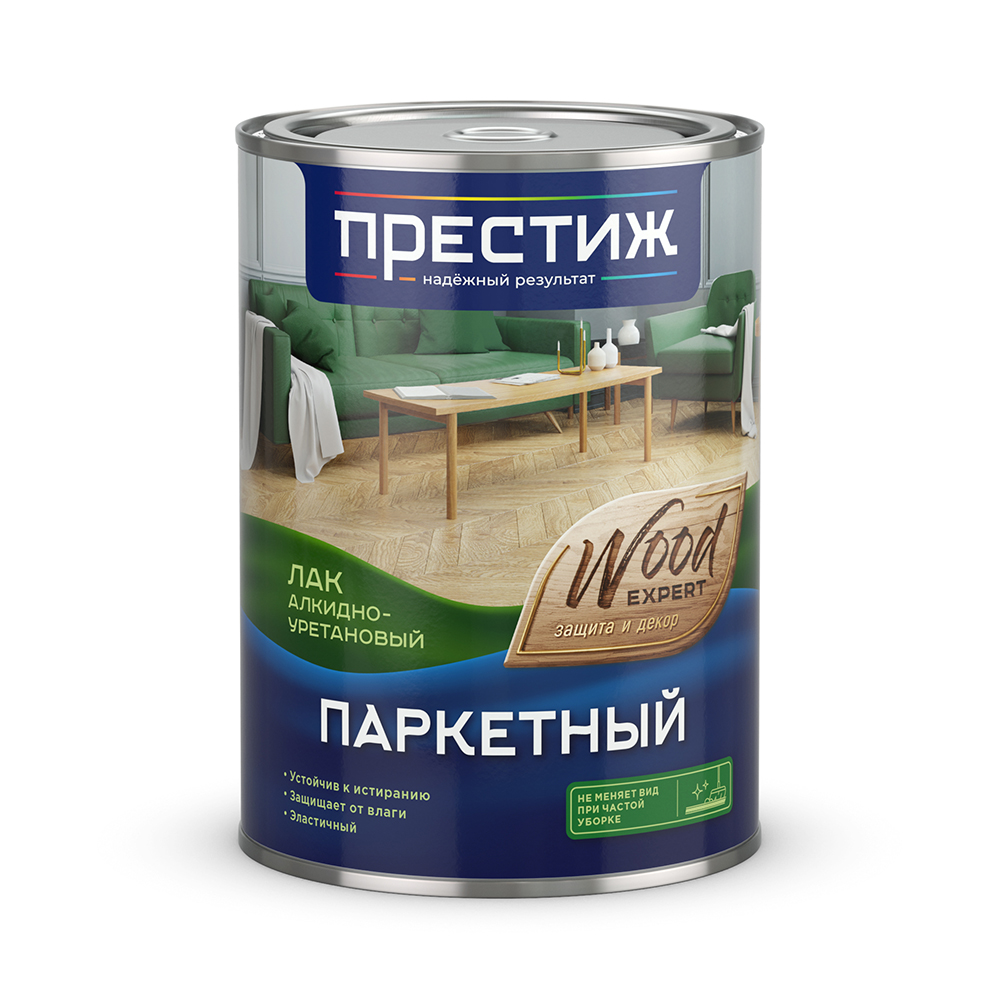 Лак паркетный глянцевый  0,9 л (1/6) "престиж"