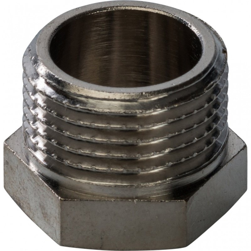 Заглушка резьбовая НР 3/8" никель STOUT
