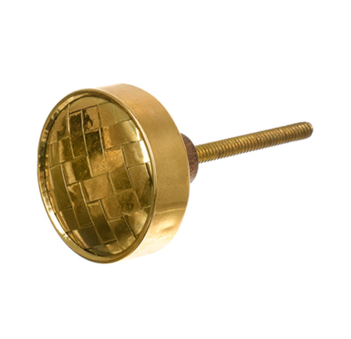 Ручка для мебели дерев. "золотой слиток" (золотой) (6) "blumen haus"