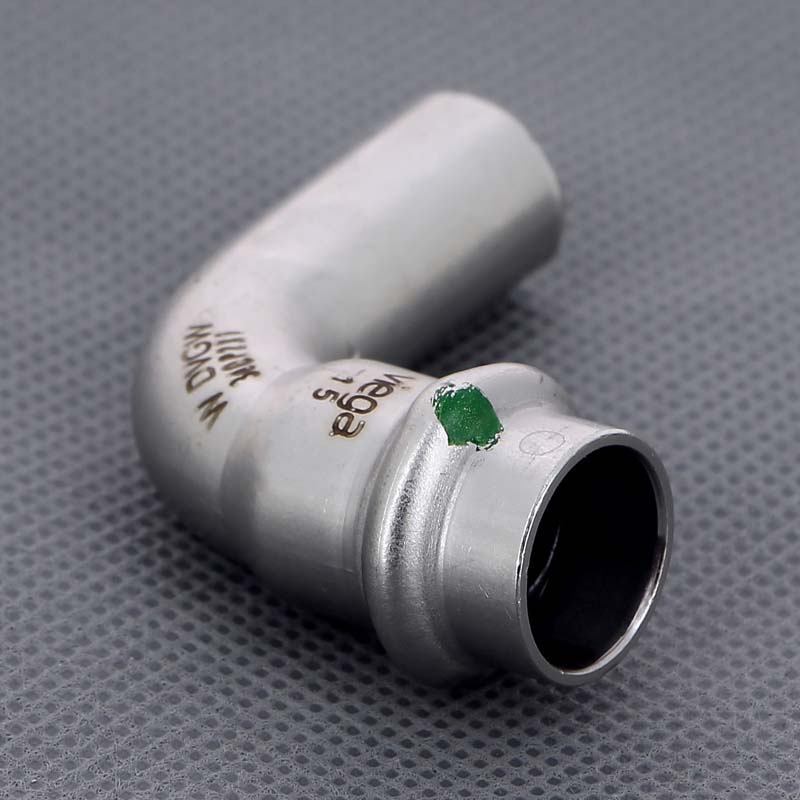 Угол-вставка пресс 15 нержавеющая сталь Sanpress Inox VIEGA