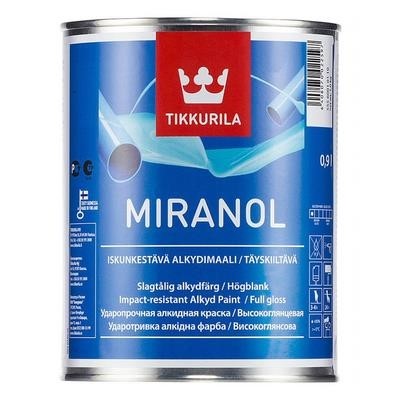 Тиккурила МИРАНОЛ ТИКСОТРОПНЫЙ 0,9л A (1/3) Эмаль алкидная глянцевая
