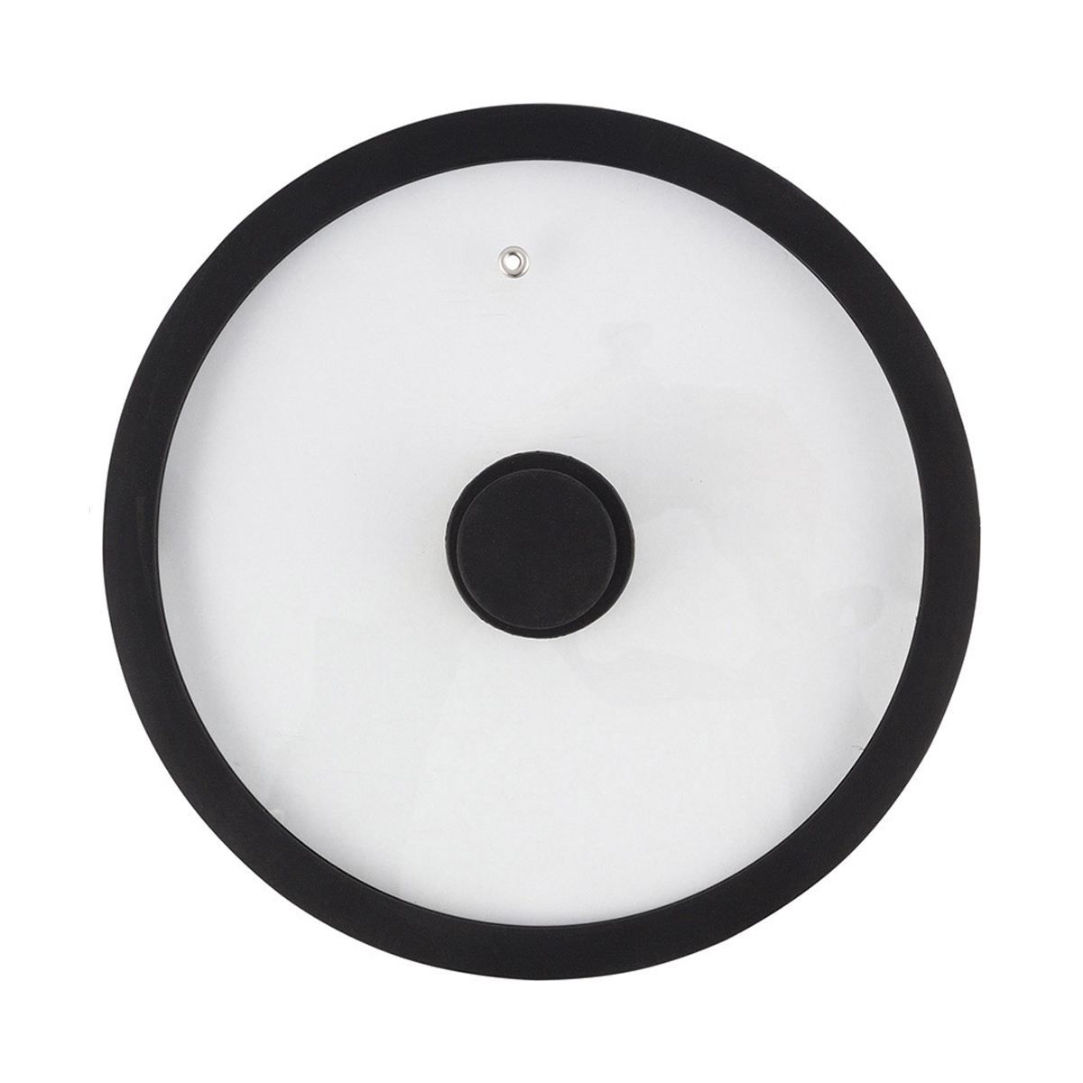 Крышка стеклянная "cappello-c" 26 см, силикон. ободок, паровыпуск (1/12) "mallony"