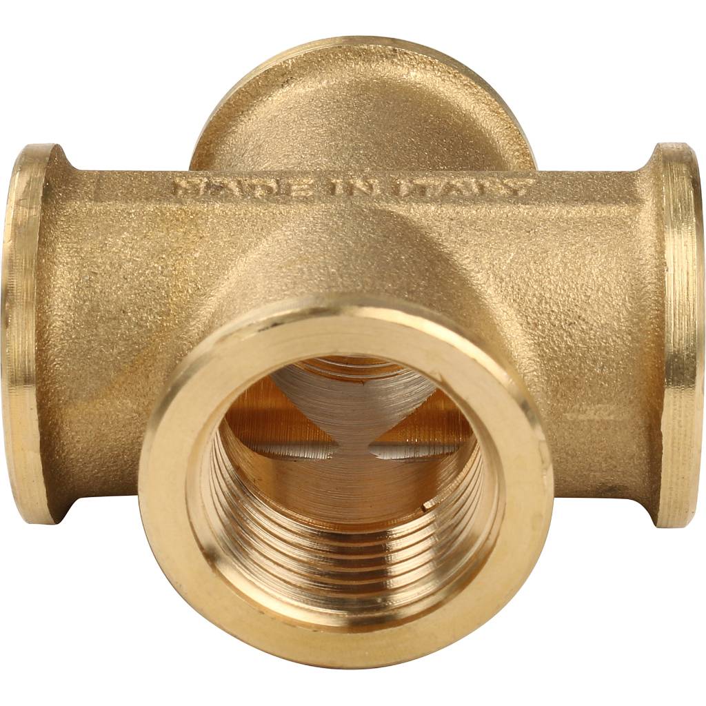 Крестовина 1/2" ВР латунь TIEMME