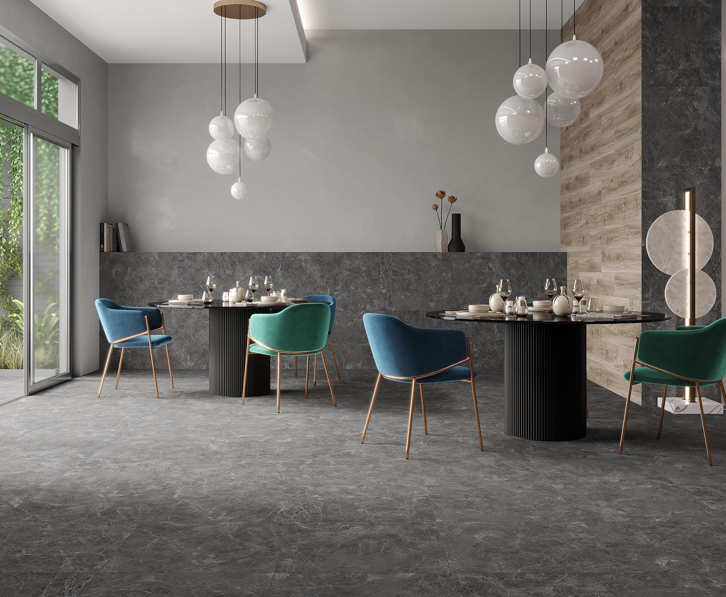 Runa nero керамогранит графитовый матовый структурный 60x120