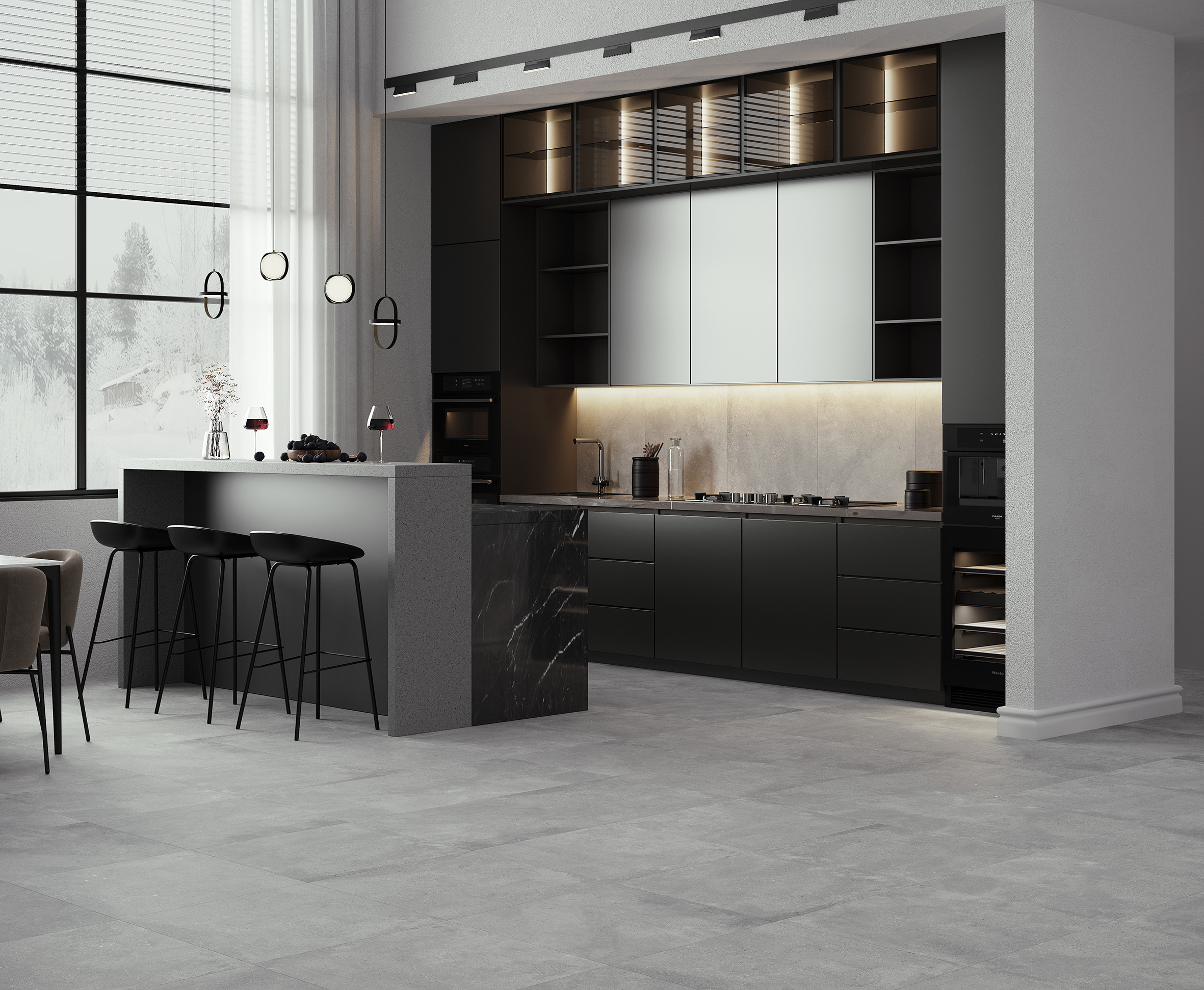 Callisto gray керамогранит карвинг 60x120