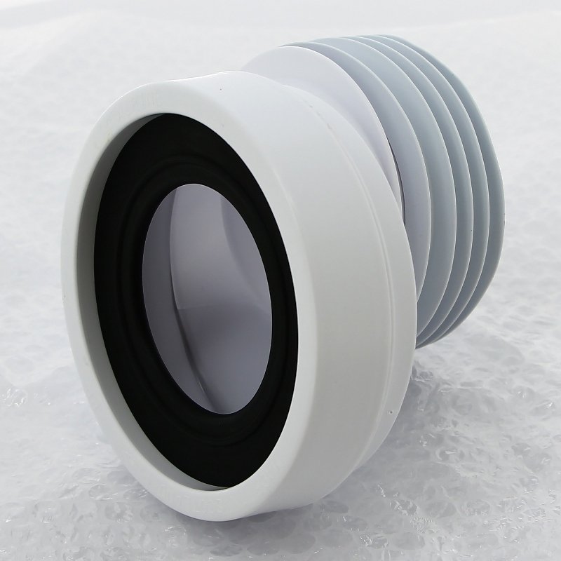 Труба фановая раздвижная d=90-110, L125 со смещ. 40 мм McALPINE для унитаза, белая