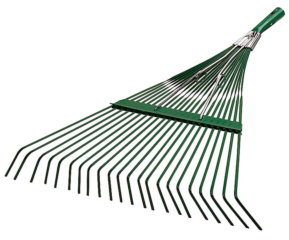 RACO 550 мм, 22 плоских зубца, ЛКМ покрытие, веерные грабли (4231-53/740)