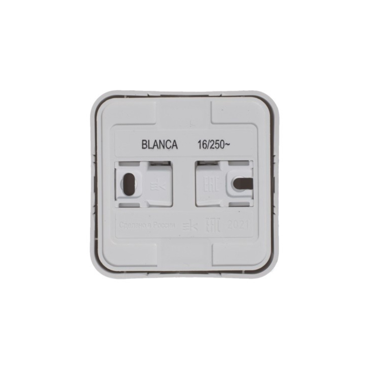 Розетка открыт. уст. "blanca" 1 местн. с заземл, с шторками 16а, белый (1/12/72) "schneider"