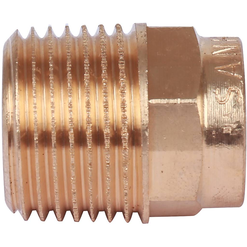 Муфта 15х1/2" переходная (НР) под пайку с наружной резьбой SANHA бронзовая 142431512