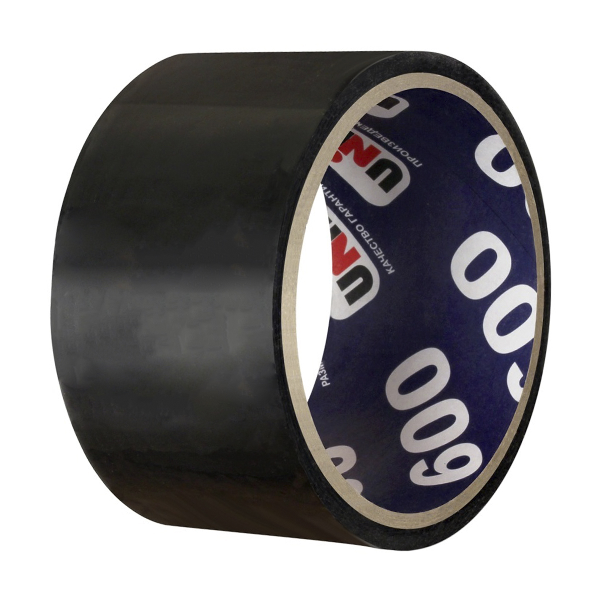 Скотч упаковочный черный 48 мм х 24 м, 45 мкм (72) "unibob600"