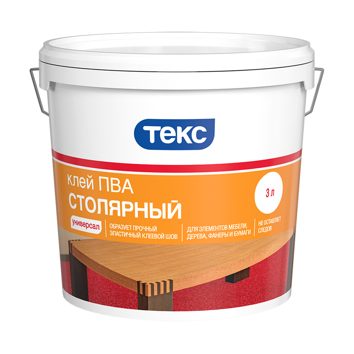 Клей пва столярный  "универсал"  3 л (1) текс