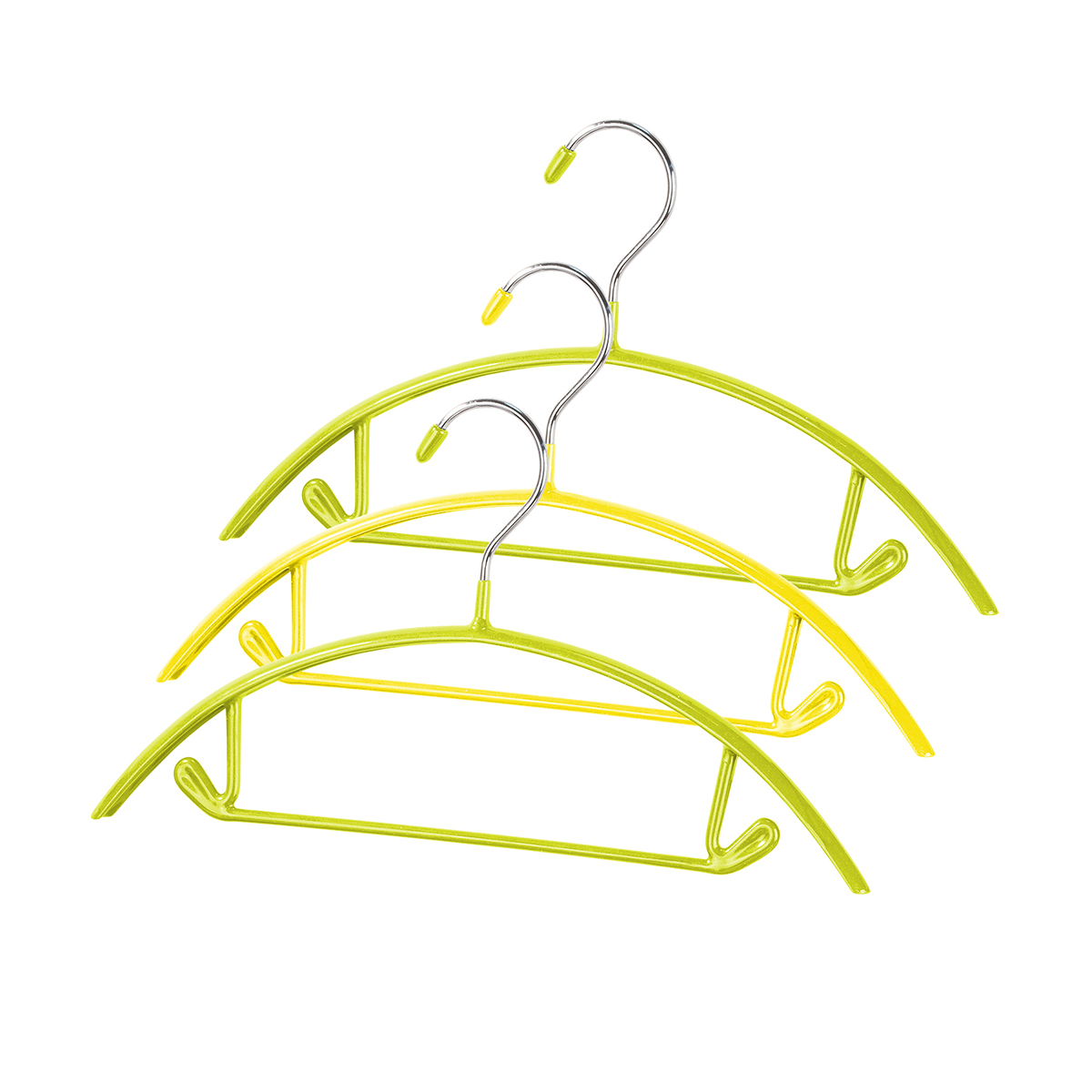 Вешалки для детской одежды (3 шт.) метал. с противоскольз. покрытием (1/16) "valiant" kh-m31-g