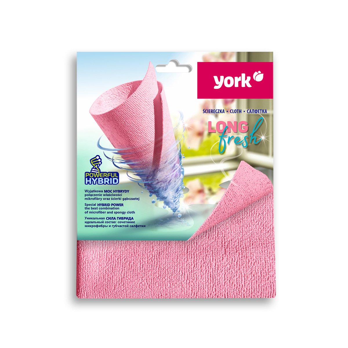 Салфетка "лонг фреш" (микрофибра) (1/30) "york"