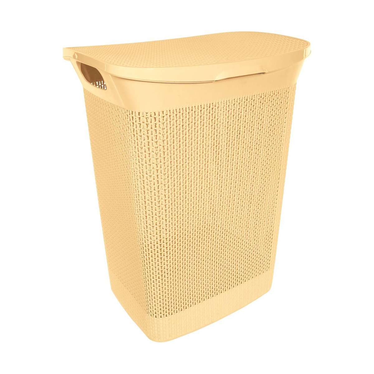 Корзина для белья 50 л "ajur" (шафран) (1/2) "branq"  bq4101шф
