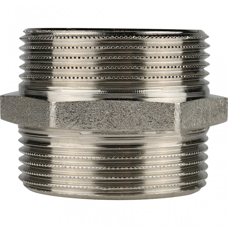 Ниппель НР 1"1/2 никель STOUT