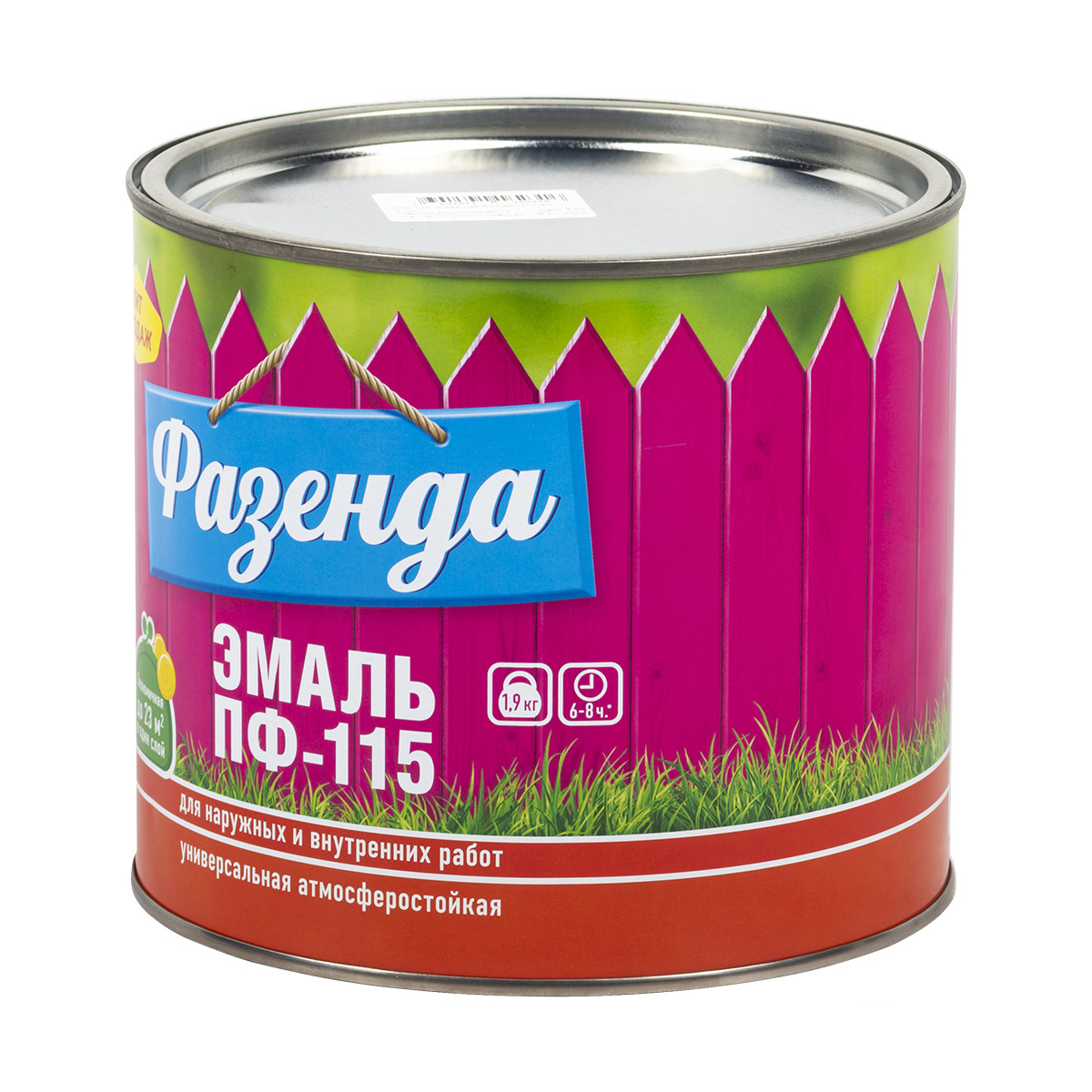 Эмаль "фазенда" пф-115 шоколадная 1,9 кг (1/6) текс