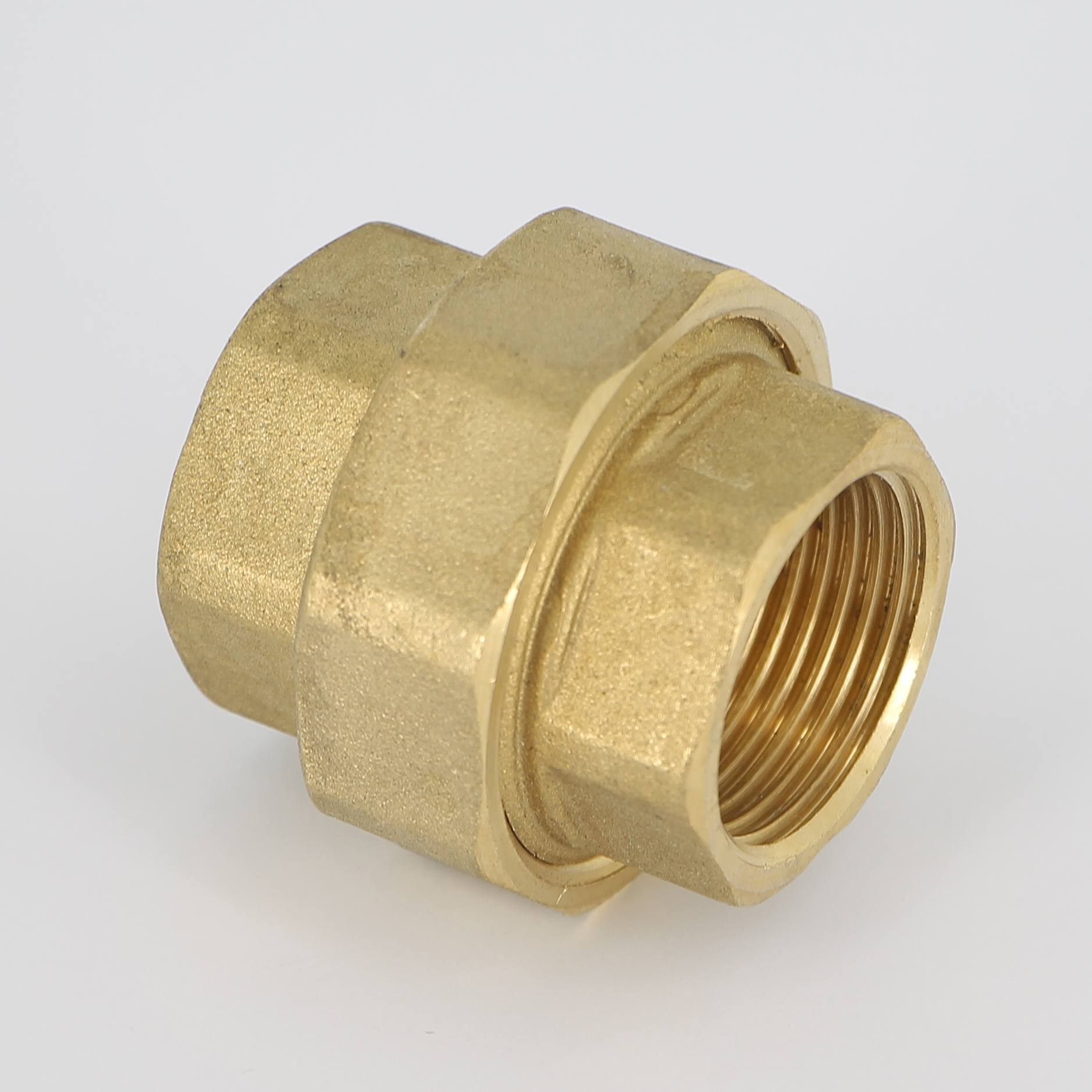 Американка 1" (ВР) с плоской прокладкой латунь UNI-FITT