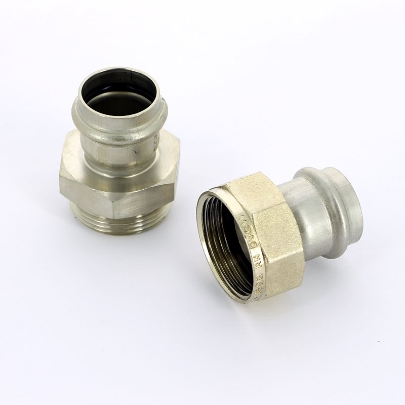 Муфта пресс разборная 28 с плоской прокладкой нержавеющая сталь Sanpress Inox VIEGA