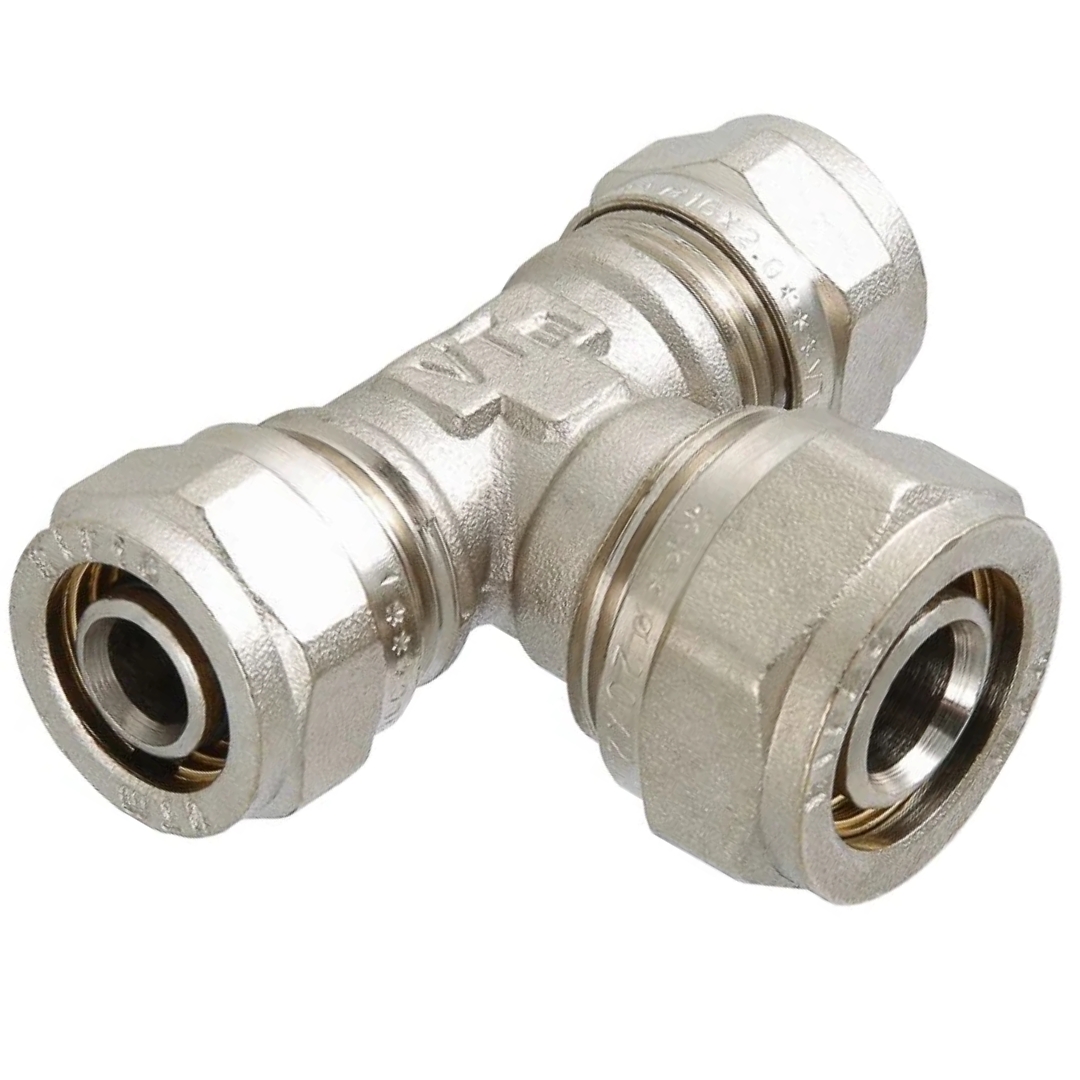 Тройник обжимной для металлополимерных труб 20 х 26 х 20 мм VALTEC