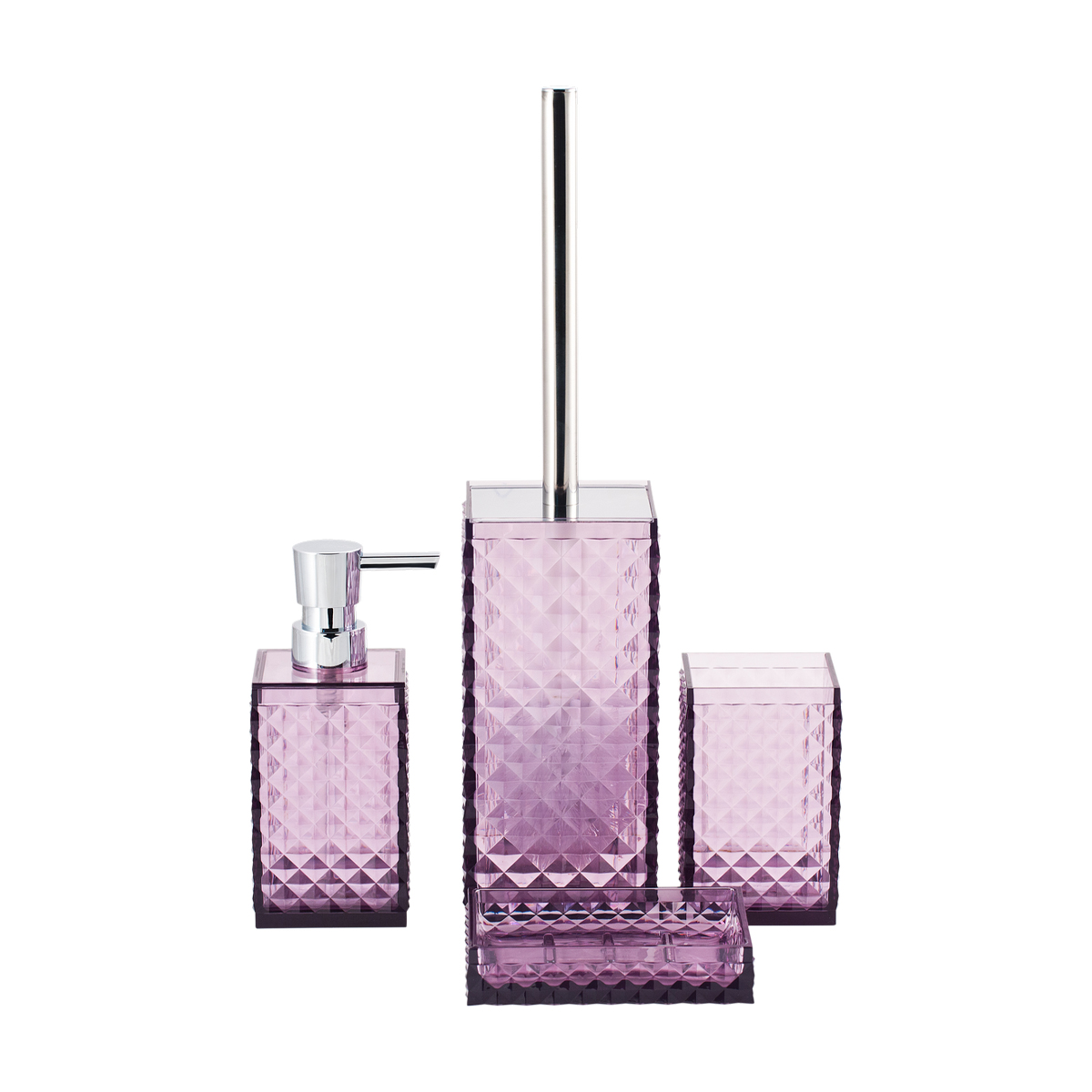 Дозатор для жидкого мыла "rapas" пласт. (фиолетовый) (1/12) "swensa" swp-0660vl-a