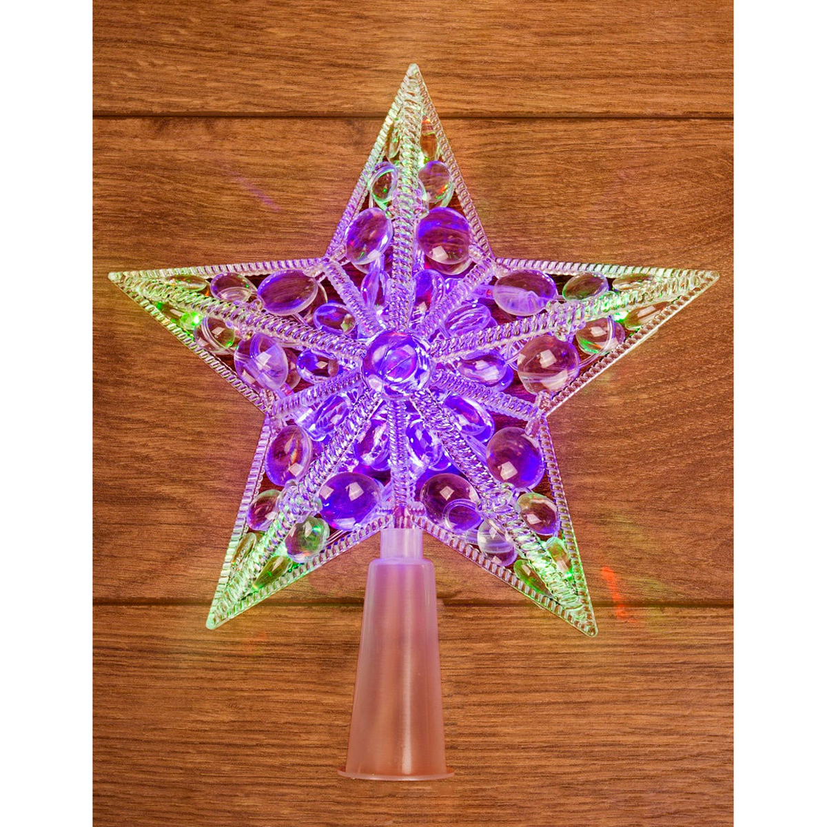 Фигурка светодиод. "звезда" 17 см, 10 разноцв. ламп (1/40) "neon-night" 501-002