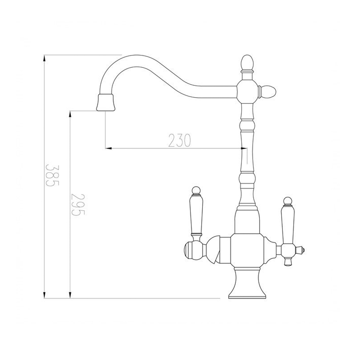 Смеситель для кухни с подключ. к фильтру питьев. воды zr 336 yf-50 nickel "zorg"